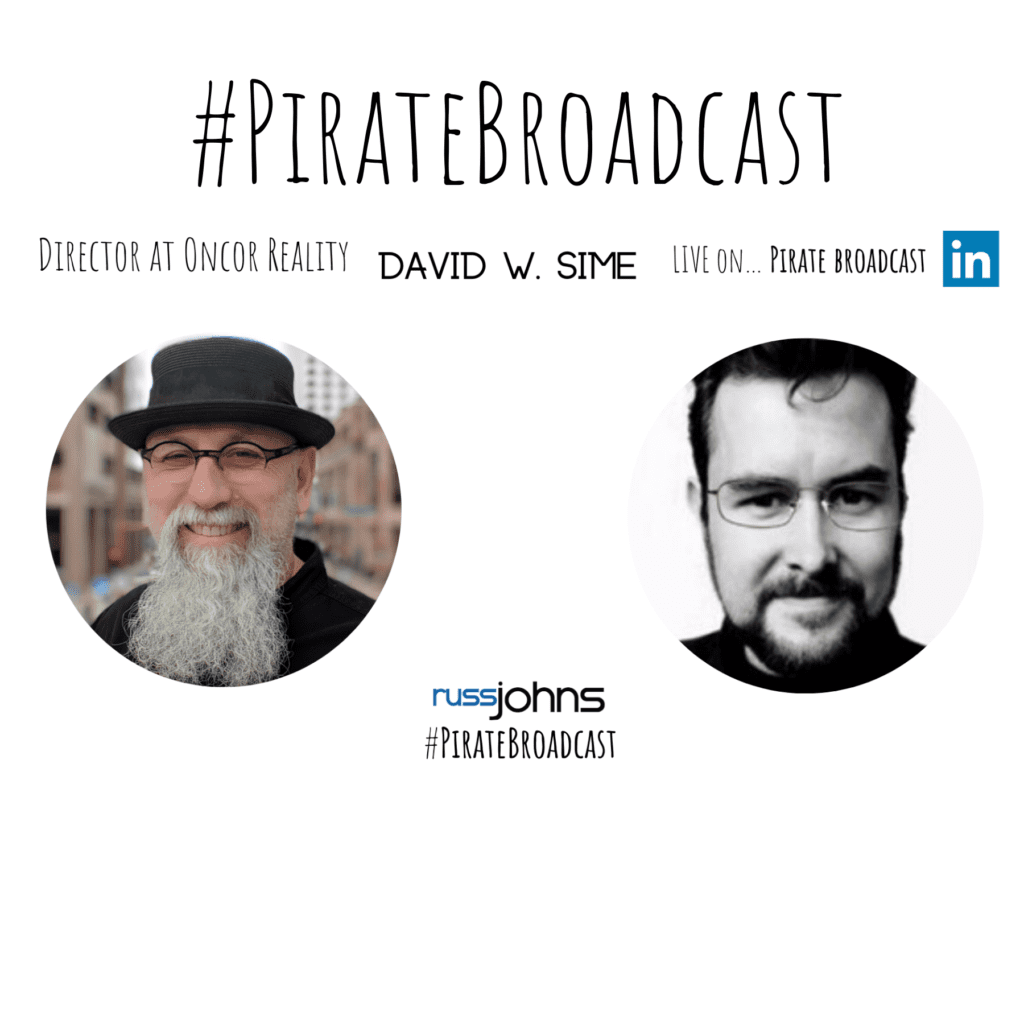 Join David W. Sime on the #PirateBroadcast - russjohns